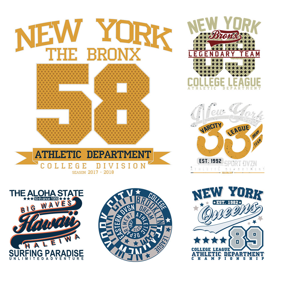 3D Printing York - แผ่นแปะรีดร้อนสำหรับเสื้อผ้า ลาย New York The Bronx