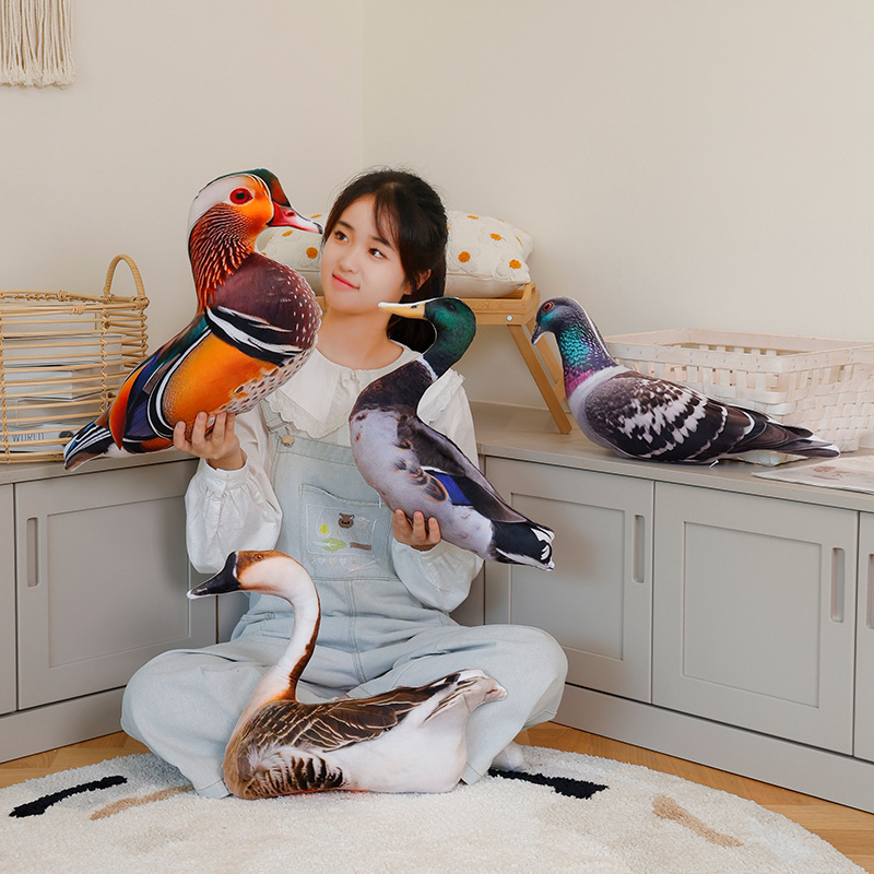 3D Printing With Pp - จําลอง 3D พิมพ์หมอนสัตว์เหมือนจริง Parrot Goose เป็ด