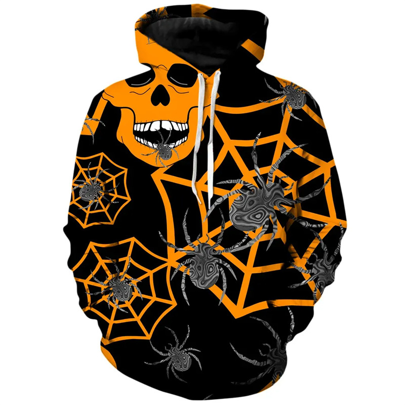 เสื้อฮู้ดกะโหลกใยแมงมุมสำหรับผ - 3D Printing Web บทวิจารณ์และราคา