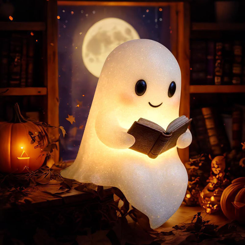 โคมไฟอ่านหนังสือรูปผีน่ารัก ไฟ - 3D Printing Lamp บทวิจารณ์และราคา