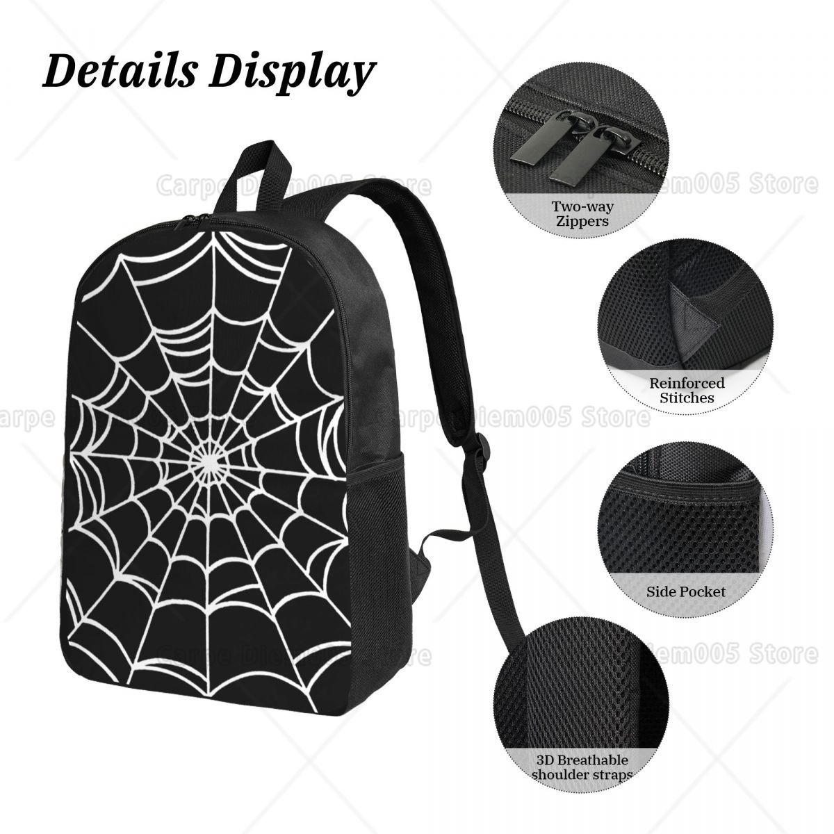 Black Web Spider พิมพ์ชุดกระเป - 3D Printing Web บทวิจารณ์และราคา