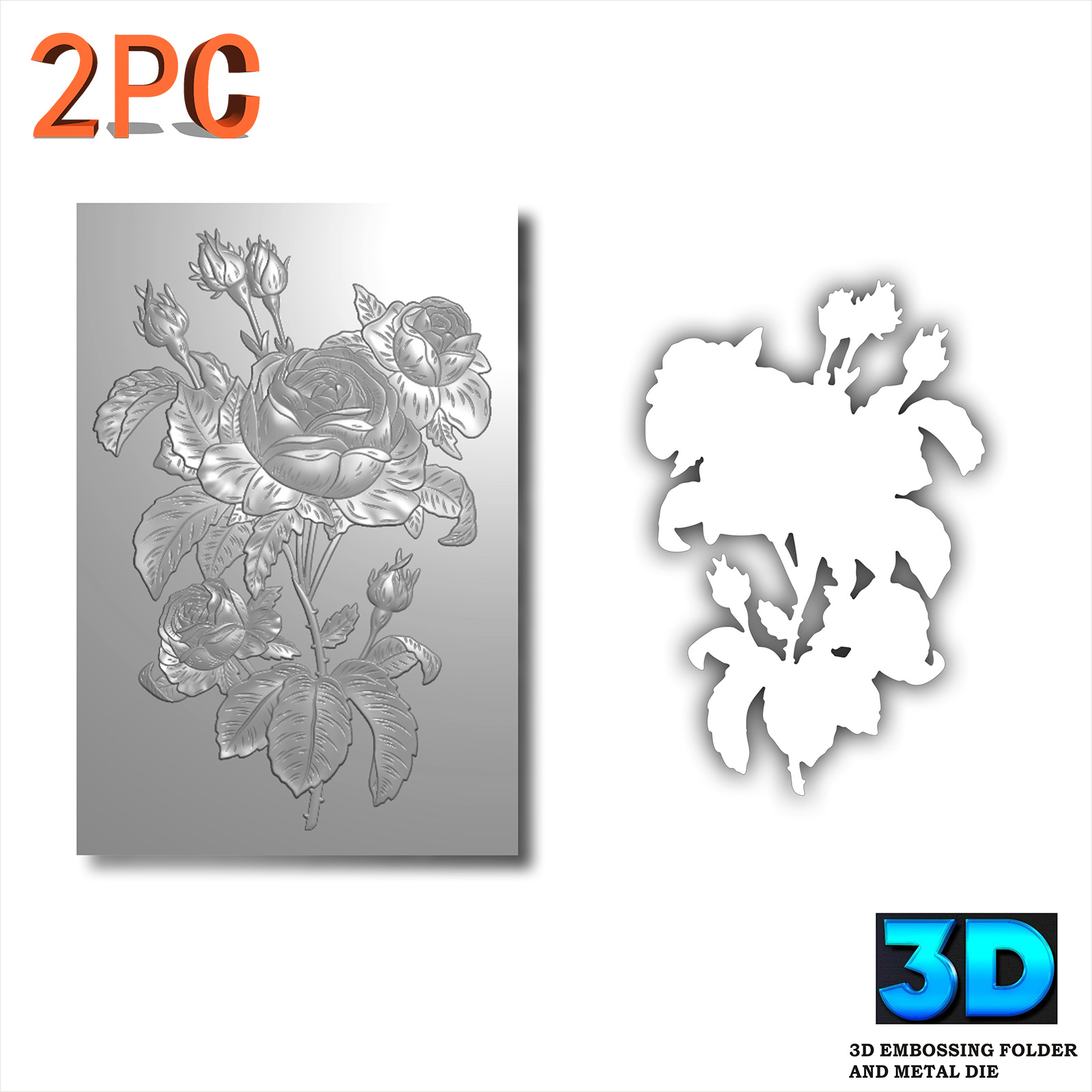ชุดแม่พิมพ์ลายดอกกุหลาบ 3 มิติ - 3D Printing With Pp บทวิจารณ์และราคา