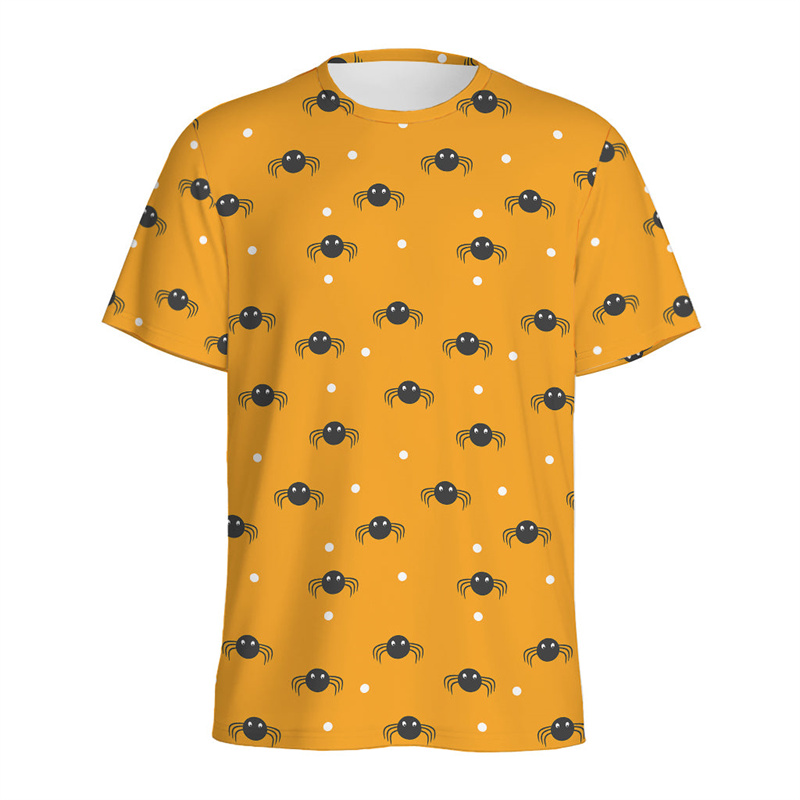 เสื้อยืดลายใยแมงมุมฮาโลวีนสำหร - 3D Printing Web บทวิจารณ์และราคา