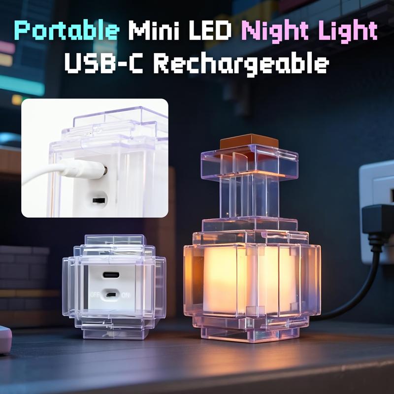 ไฟกลางคืนแบบชาร์จไฟได้ 7 สี ขว - 3D Printing Lamp บทวิจารณ์และราคา