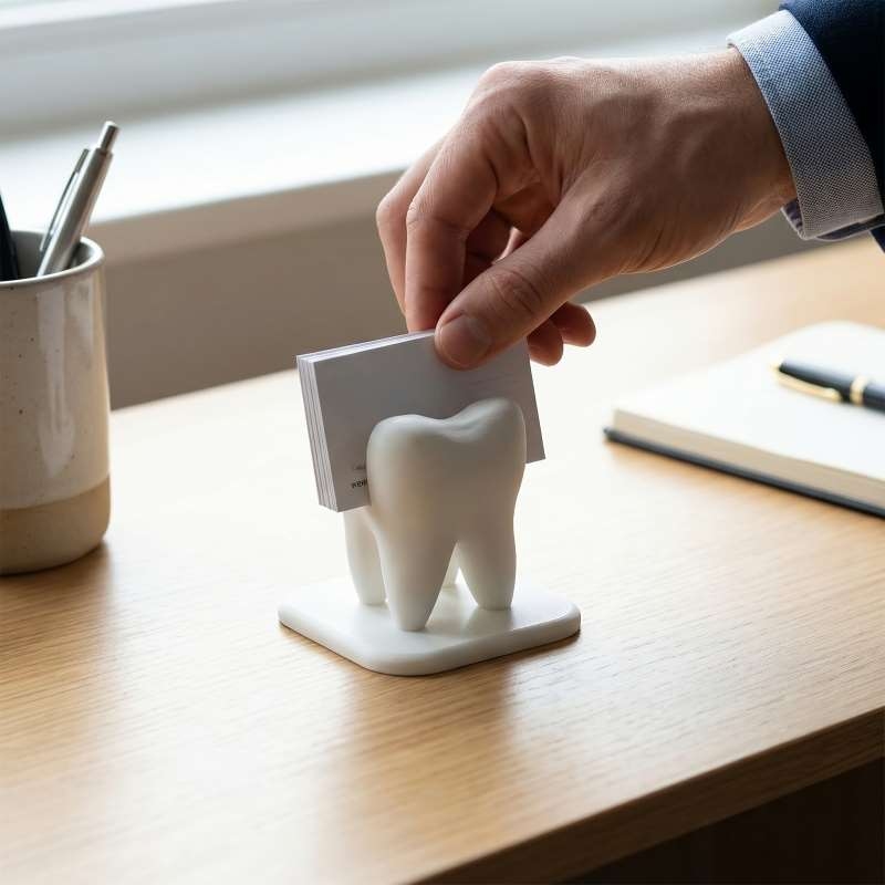 ที่ใส่นามบัตรรูปฟันพิมพ์ 3 มิต - 3D Printing Examples บทวิจารณ์และราคา